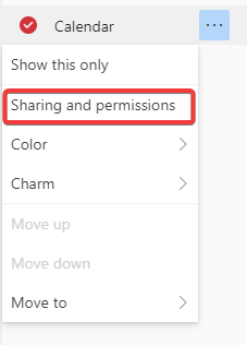 Sharing permissions