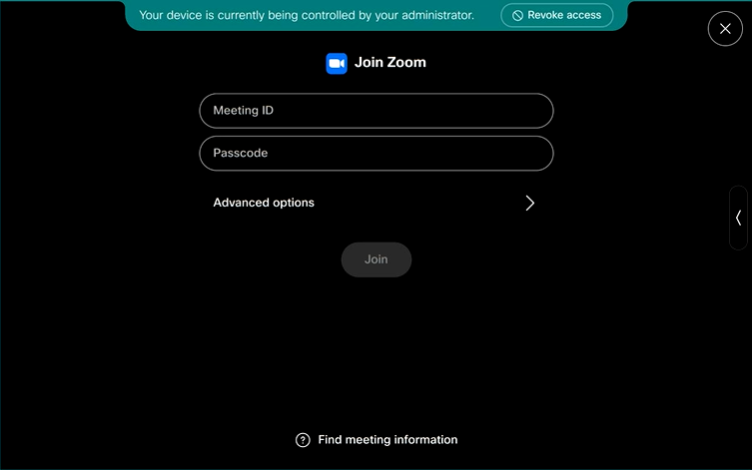 Zoom join screen